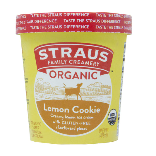 Ice Cream, Lemon Cookie, Organic