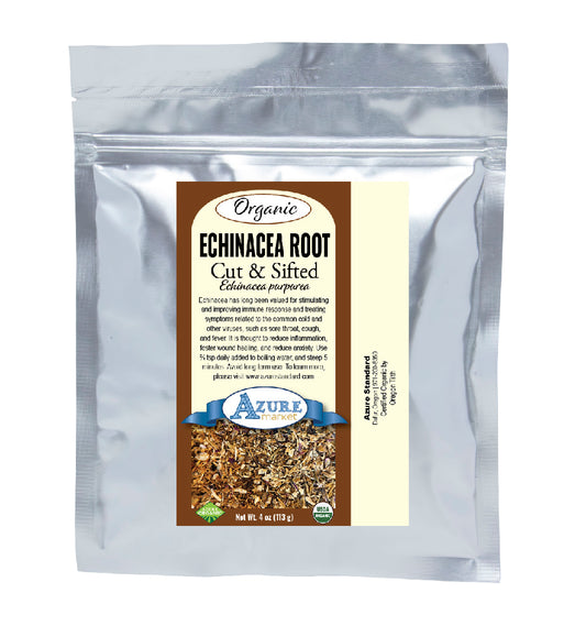 Echinacea Purpurea Root, Cut & Sifted, Organic