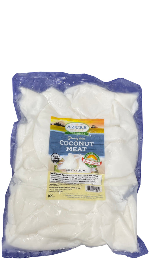 Coconut Meat, Young Thai, Frozen, Organic