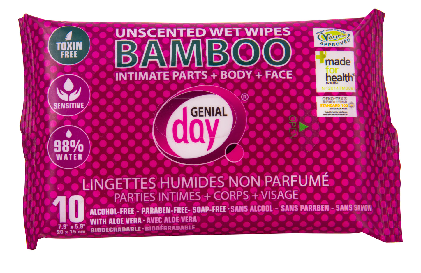 Wet Wipes, Bamboo, Unscented
