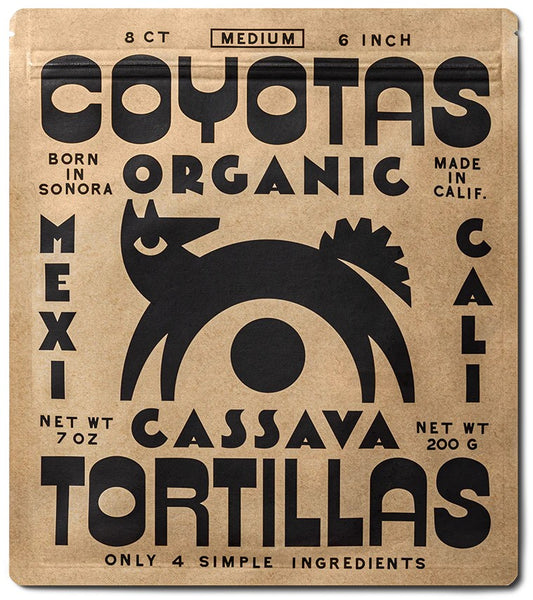 Cassava Tortillas, Medium 6 inch, Frozen, Organic