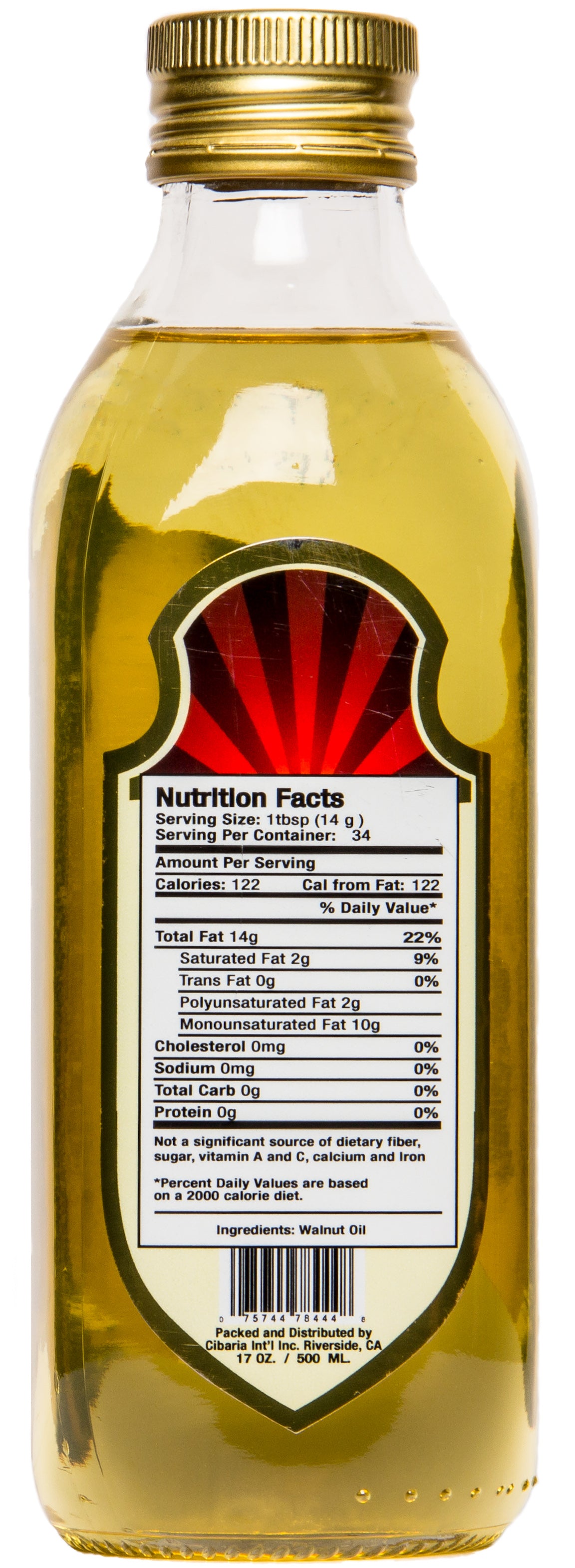 Walnut Oil, Expeller Pressed