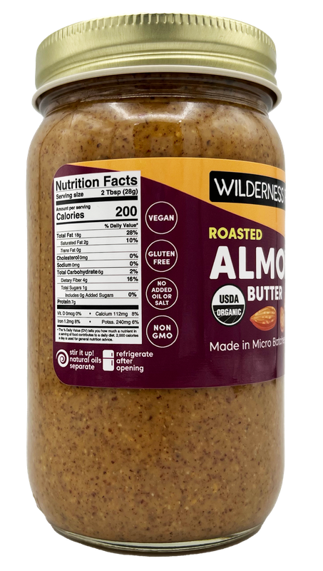 Almond Butter, Roasted, Organic