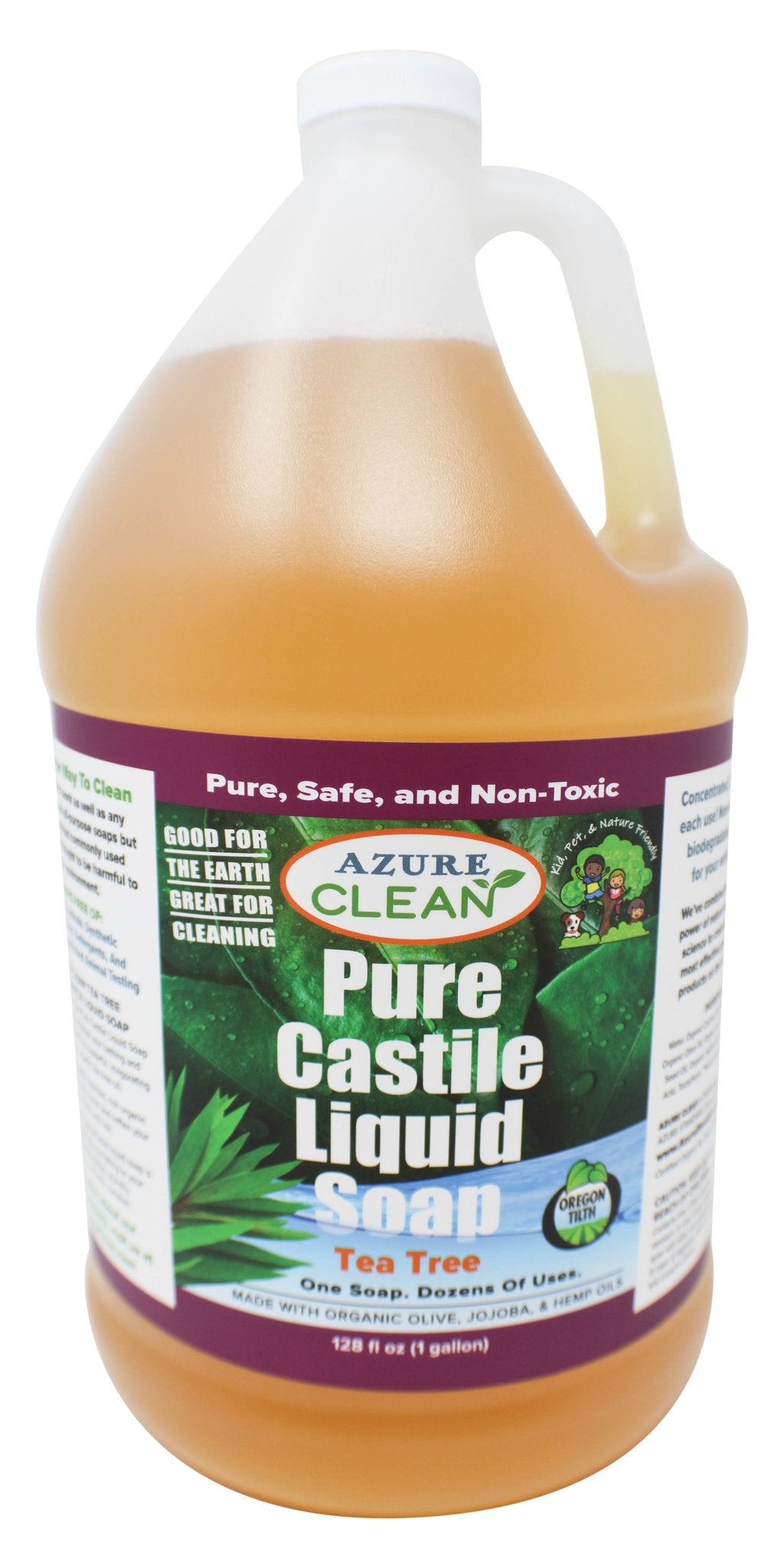 Castile Liquid Soap, Pure, Tea Tree, Organic