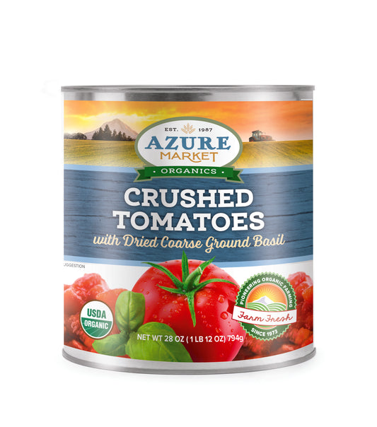 Crushed Tomatoes (Coarse Ground) with Basil, Organic