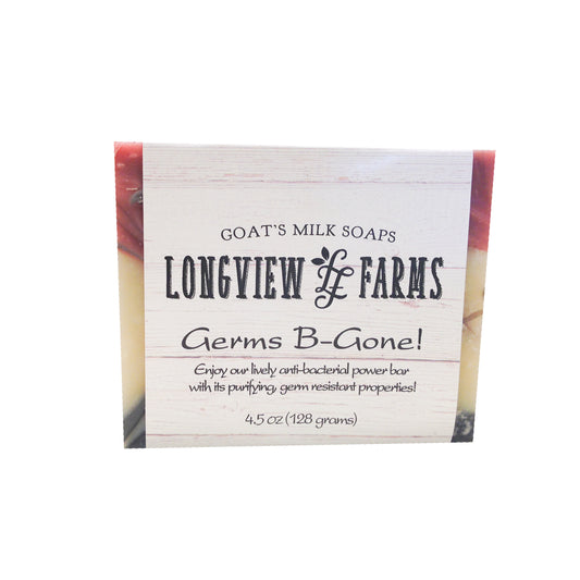 Goat Milk Bar Soap, Handcrafted, Germs B-Gone, All Natural