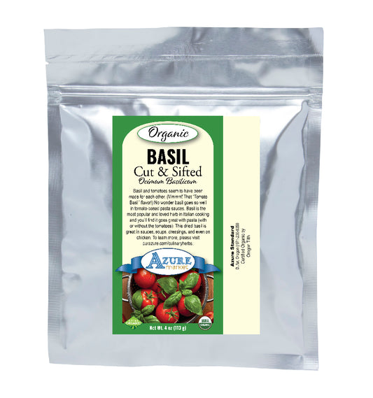 Basil, Cut & Sifted, Organic