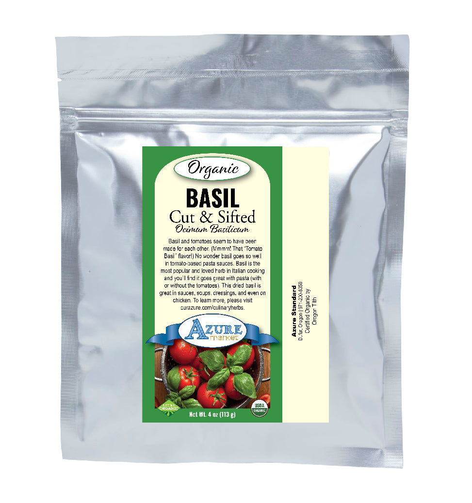 Basil, Cut & Sifted, Organic