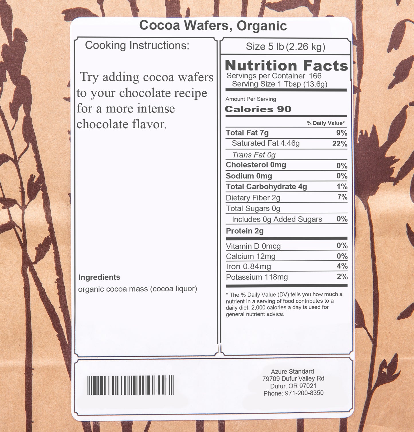 Cocoa Wafers, Organic