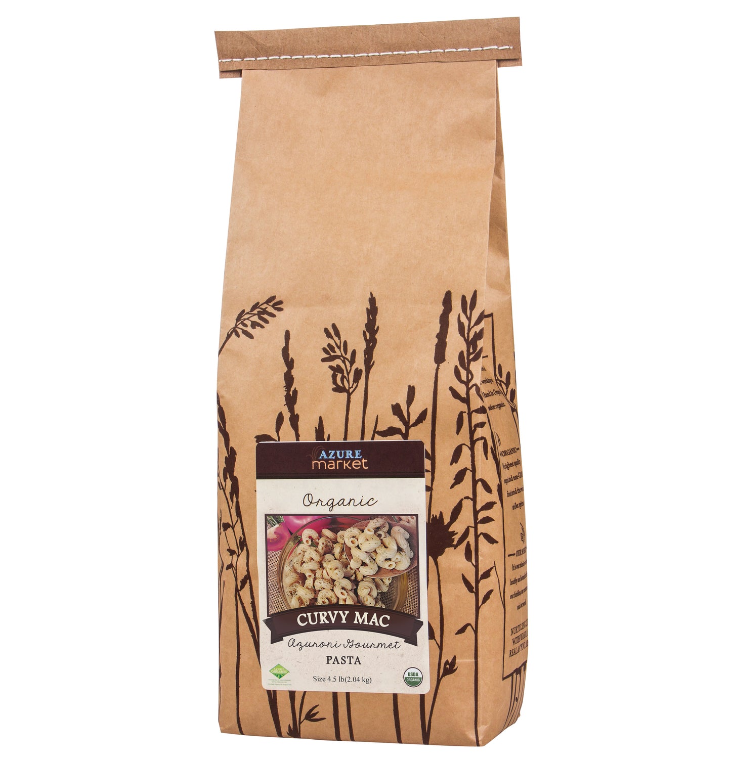Curvy Mac Azuroni Gourmet Pasta, Organic