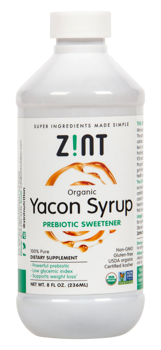 Yacon Syrup, Prebiotic Sweetener, Organic