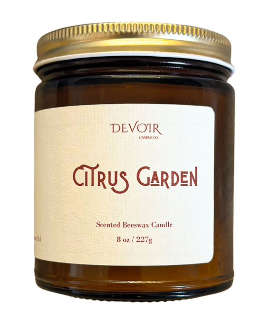 Beeswax Candle, Citrus Garden