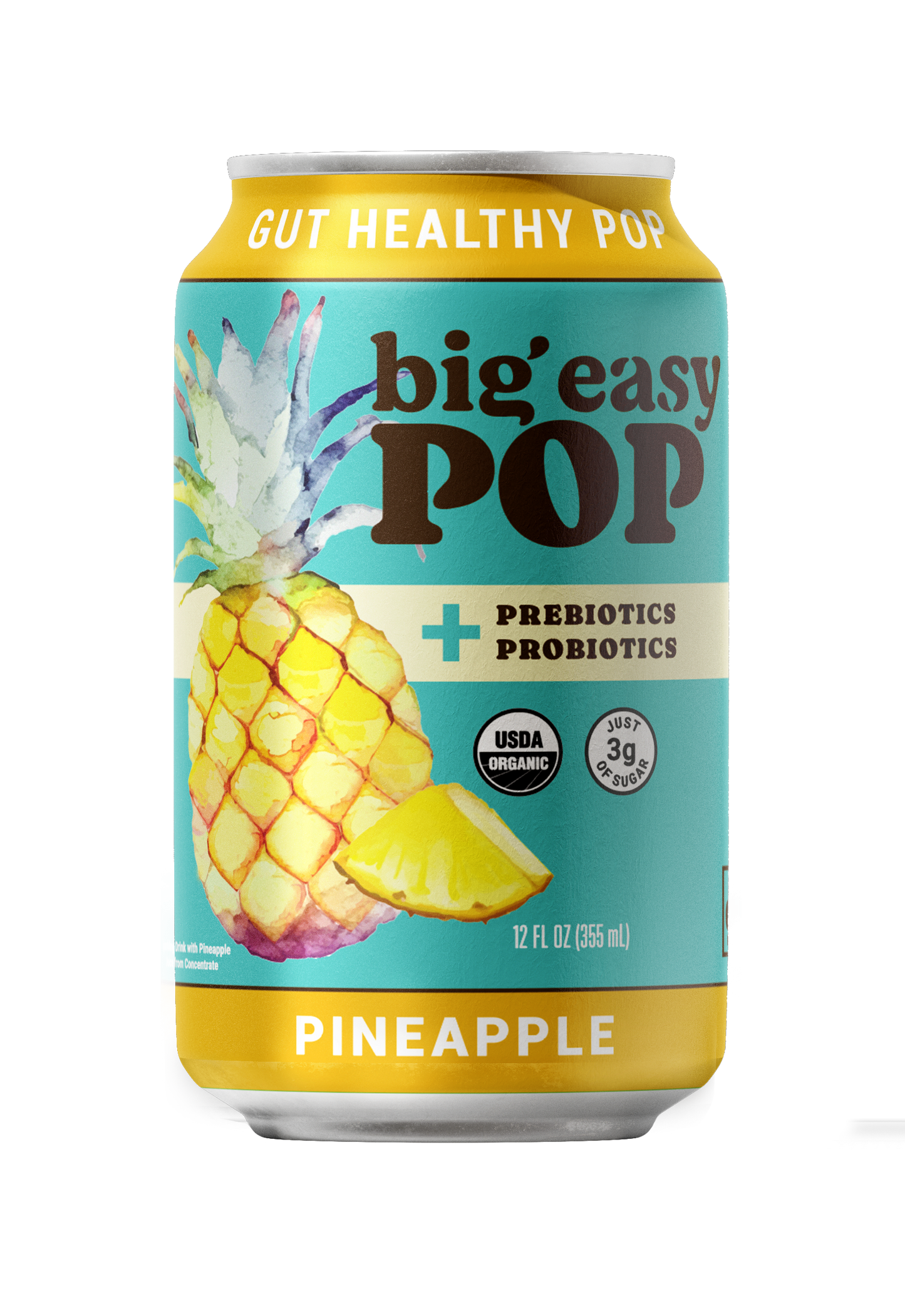 Gut Healthy Pop, Pineapple, Organic