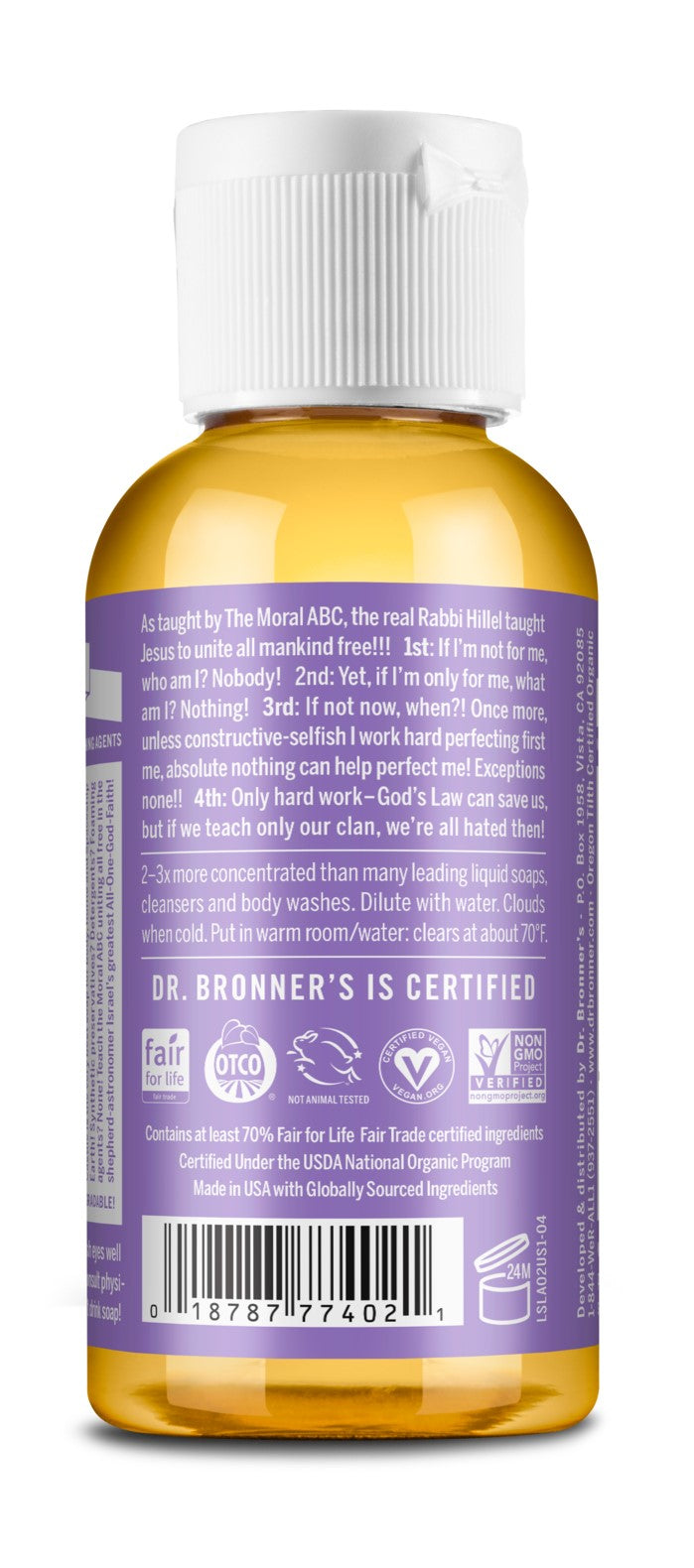 Lavender Pure Castile Soap, Organic