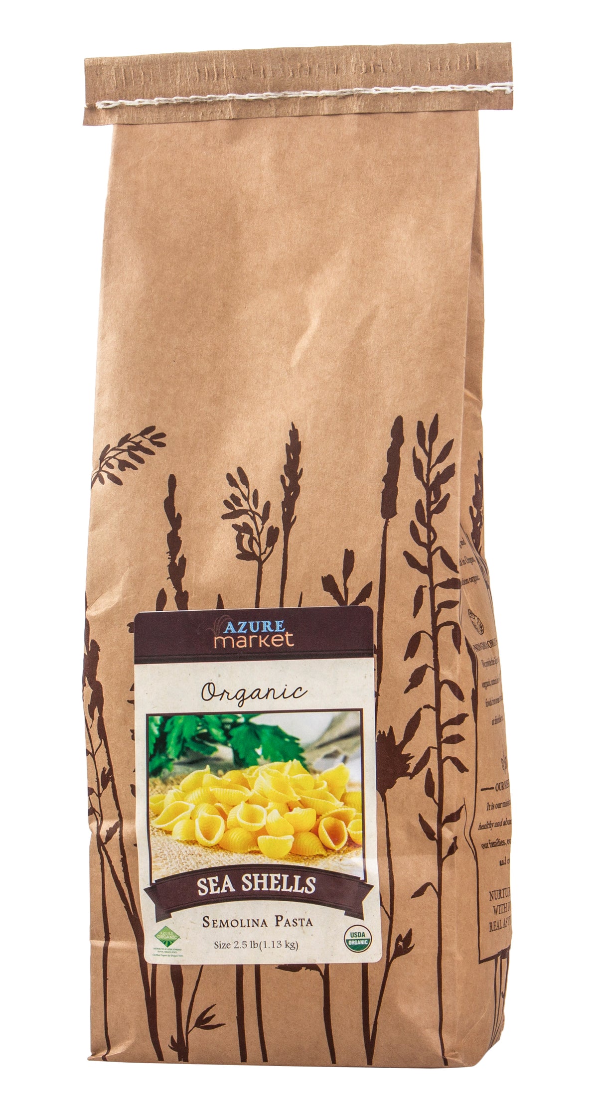 Small Shells, Semolina Pasta, Organic