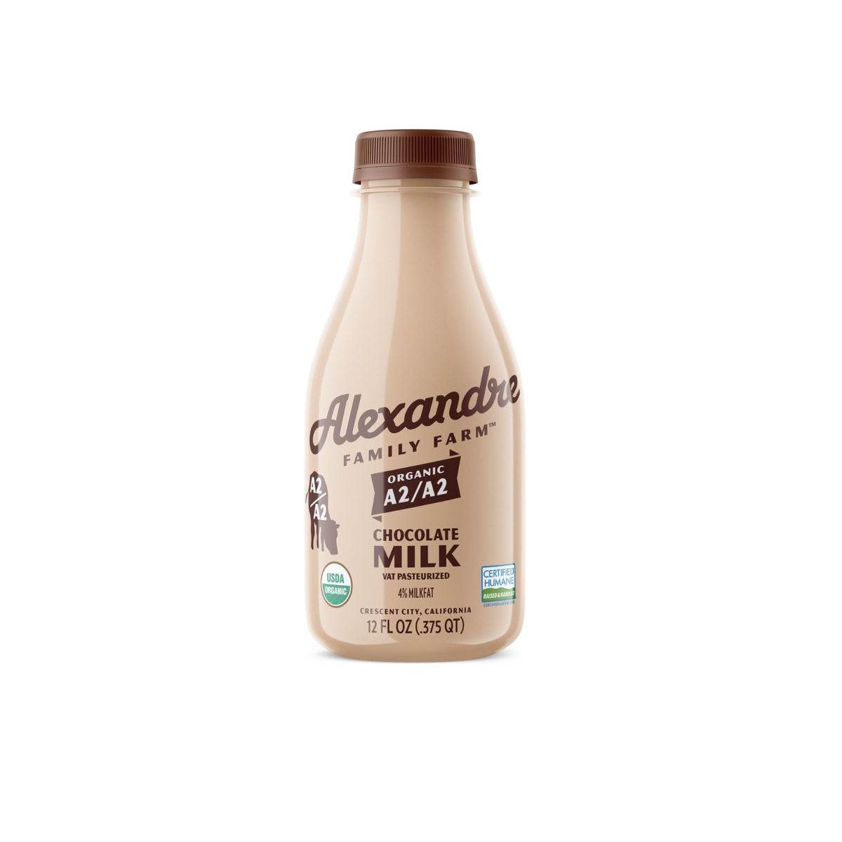 Chocolate Whole Milk, A2, Pasture Raised, Organic