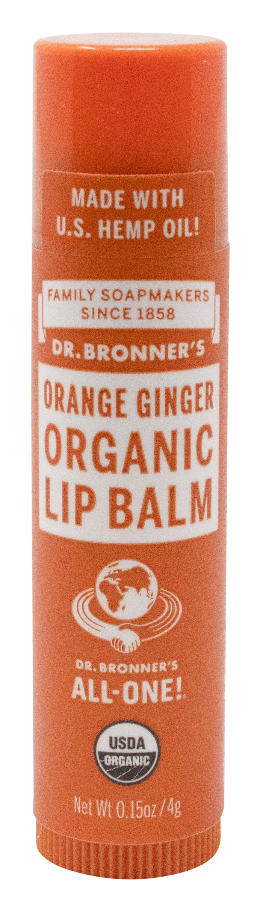 Lip Balm, Orange Ginger, Organic