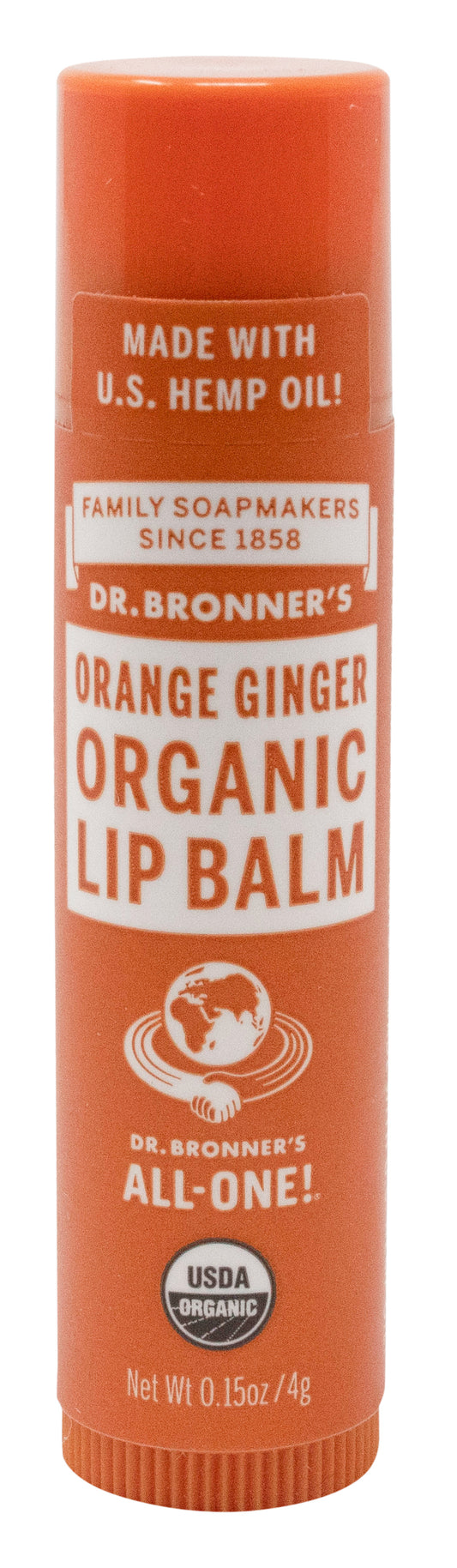 Lip Balm, Orange Ginger, Organic