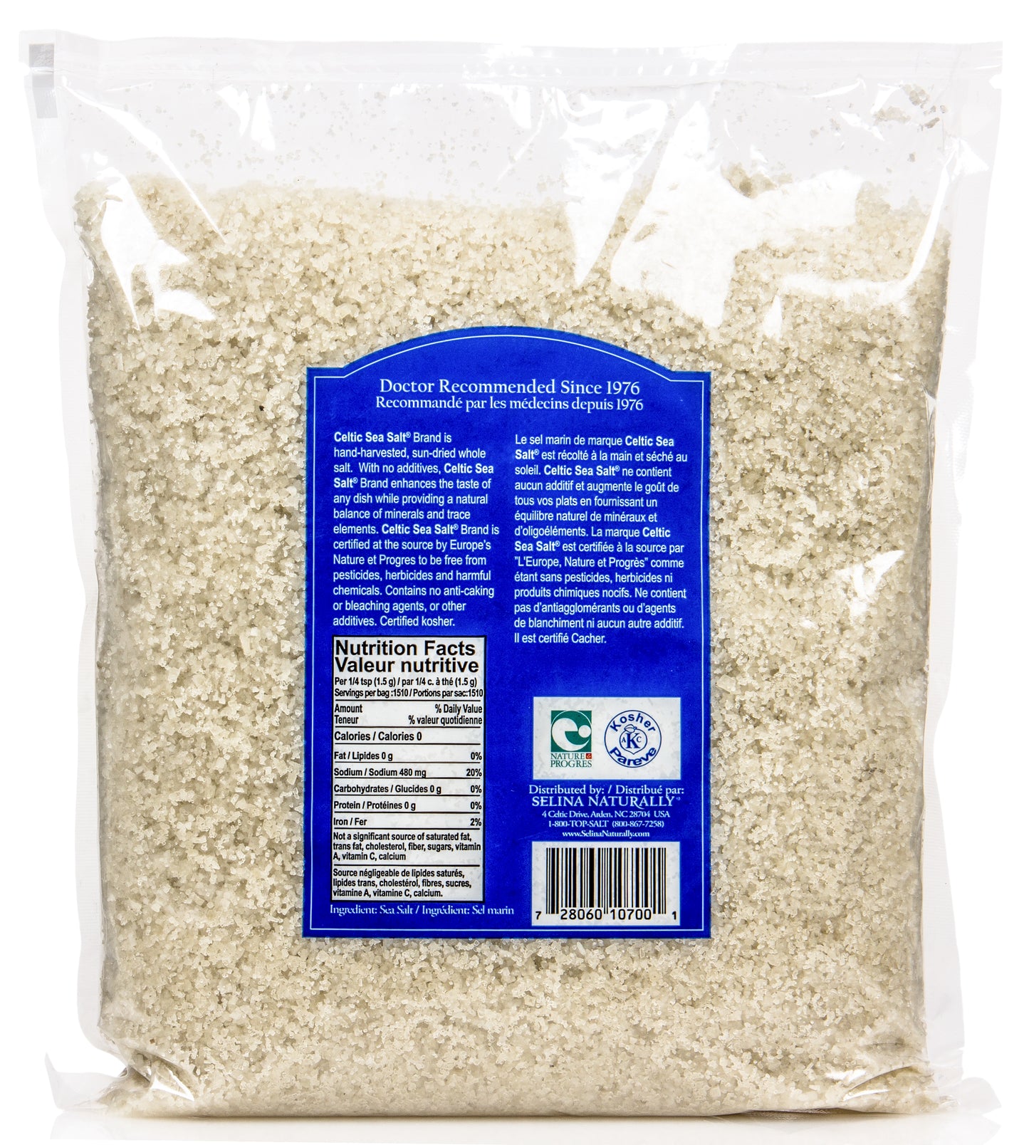 Celtic Sea Salt Crystals, Light Grey
