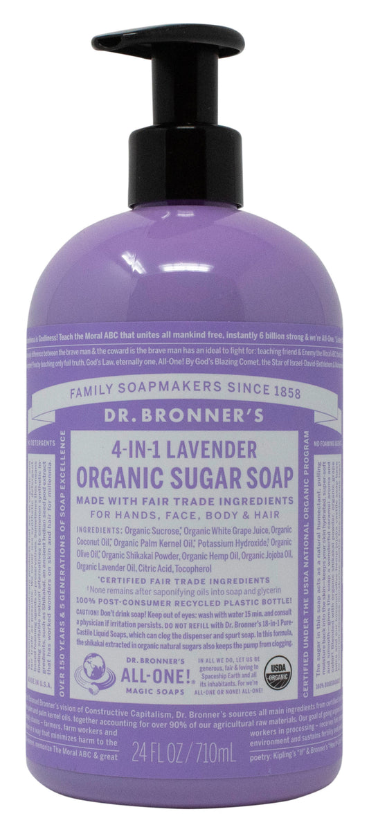 Sugar Pump Soap, Lavender, Organic