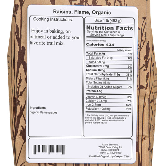 Raisins, Flame, Organic