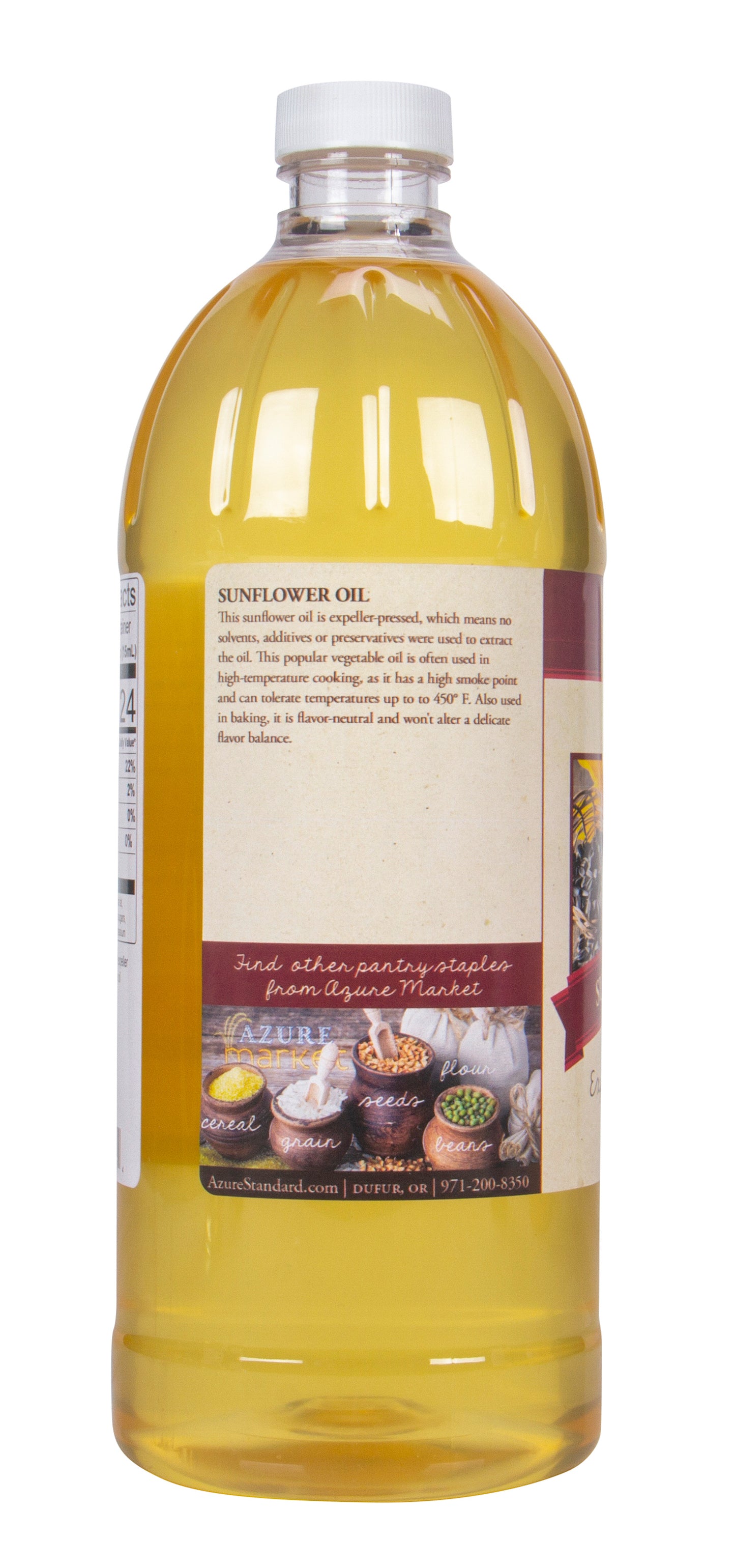 Sunflower Oil, Expeller Pressed, Non GMO