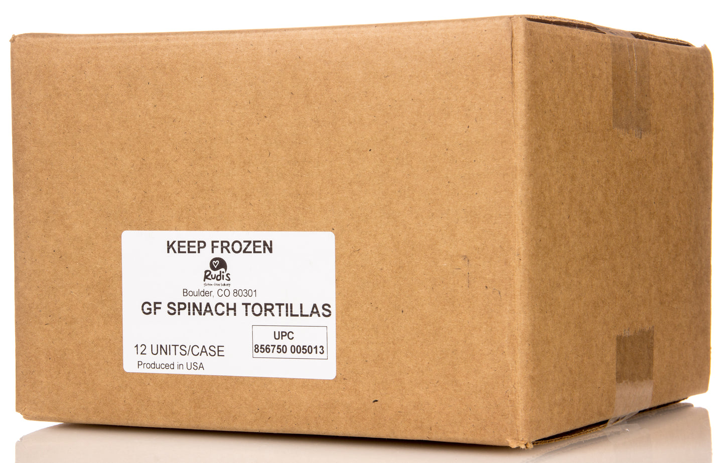 Tortillas 8 inch Spinach, Frozen, Gluten Free