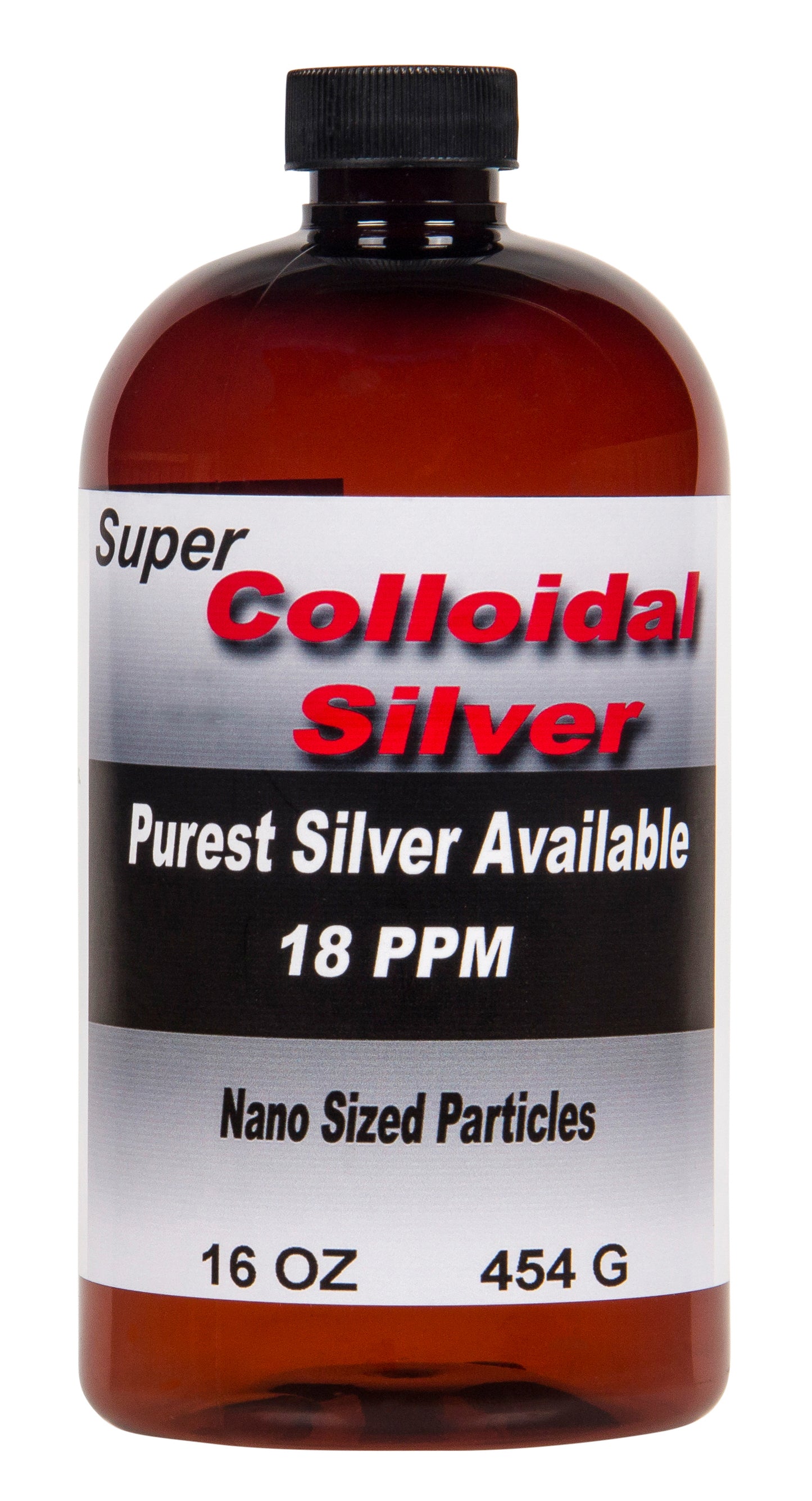 Super Colloidal Silver, 18 ppm, Nano