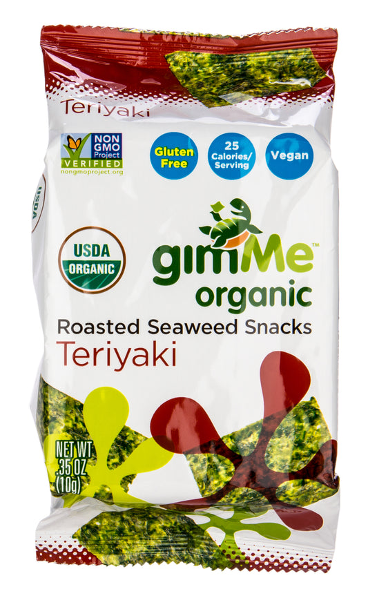 Teriyaki, Roasted Seaweed Snack, Organic