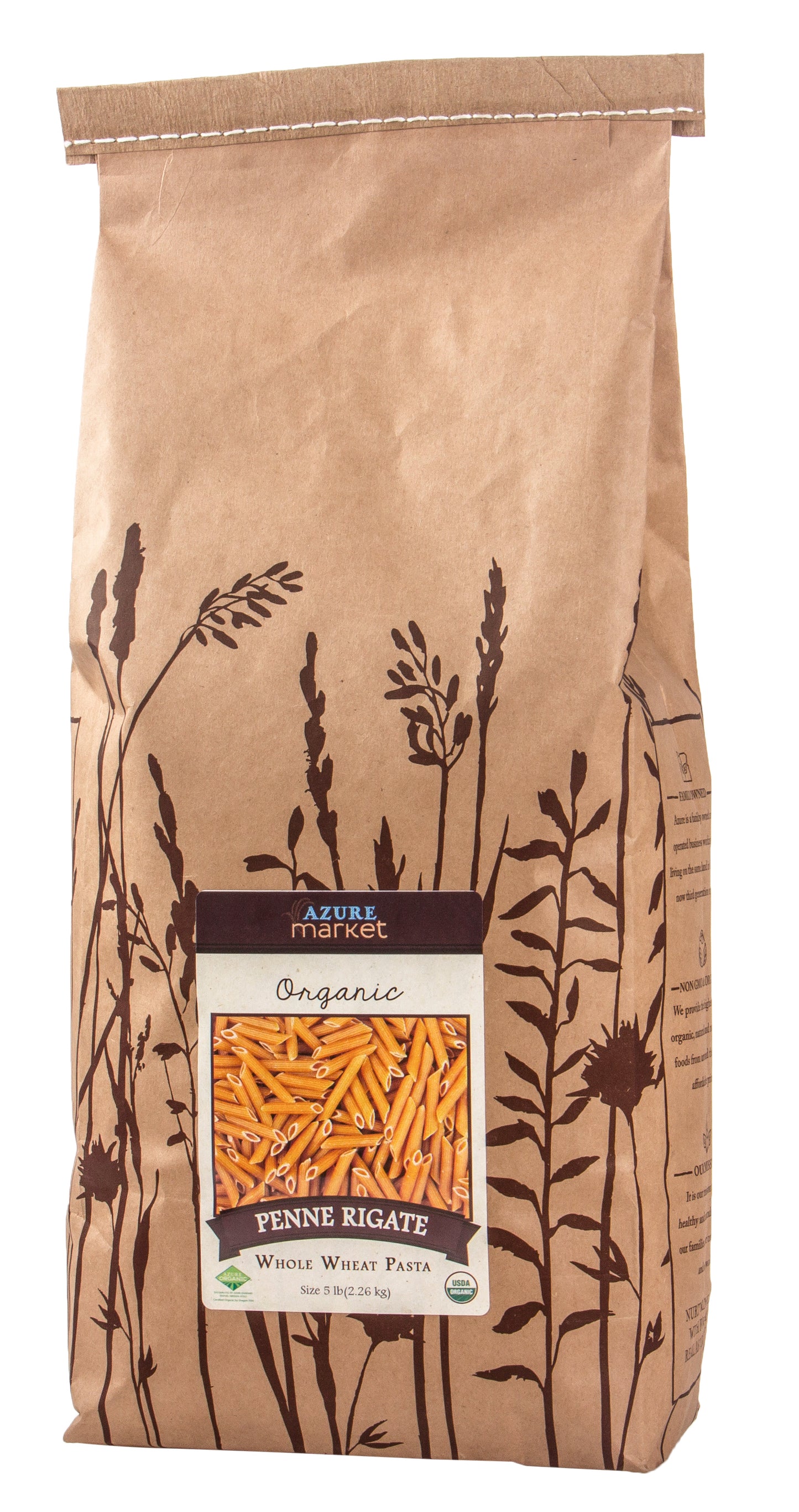 Penne Rigate, Whole Wheat Pasta, Organic