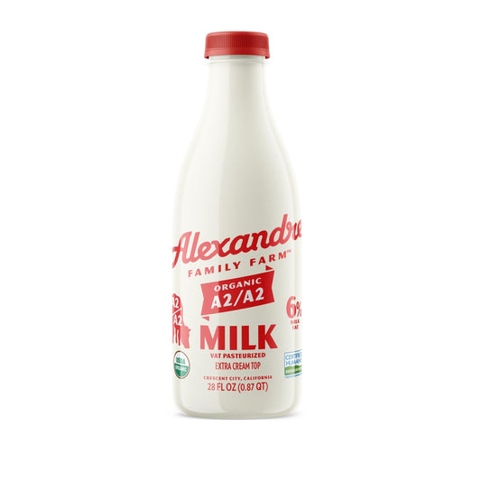 Whole Milk, A2, 6%, Pasture Raised, Organic