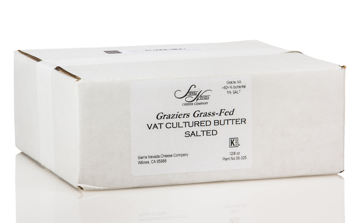 Graziers, Vat-Cultured European Style Butter, Salted, Grass-Fed