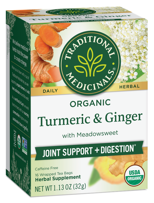 Turmeric with Meadowsweet & Ginger Tea, Organic