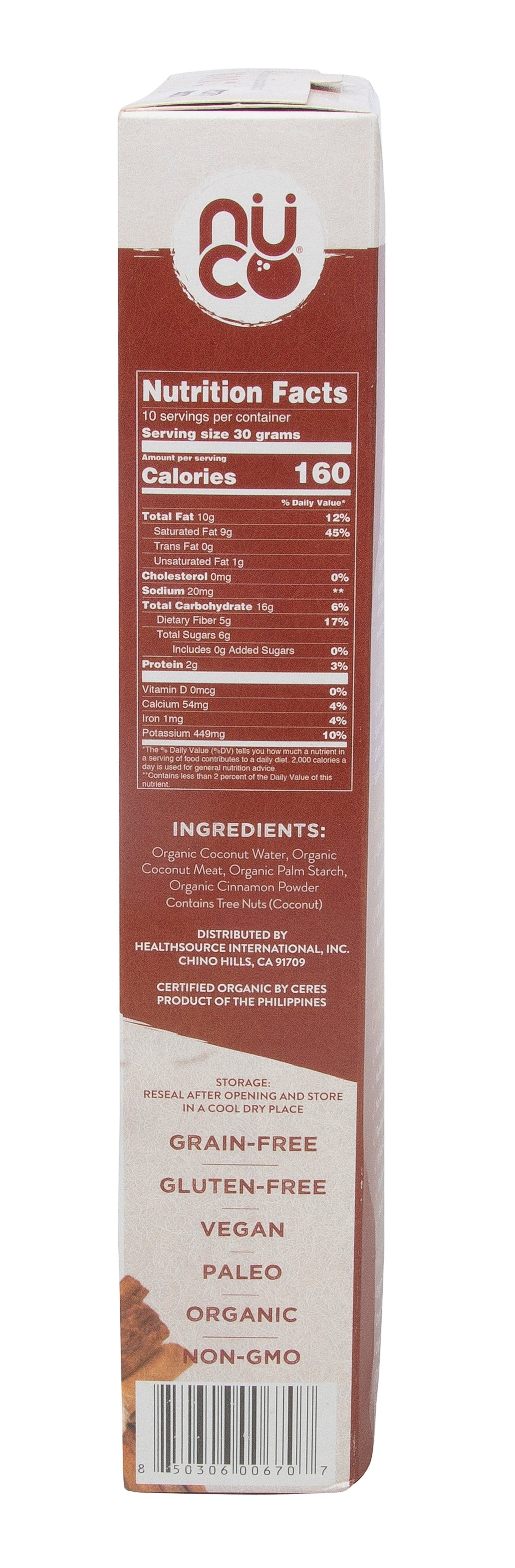 Coconut Crunch Grain Free Cereal, Cinnamon, Organic