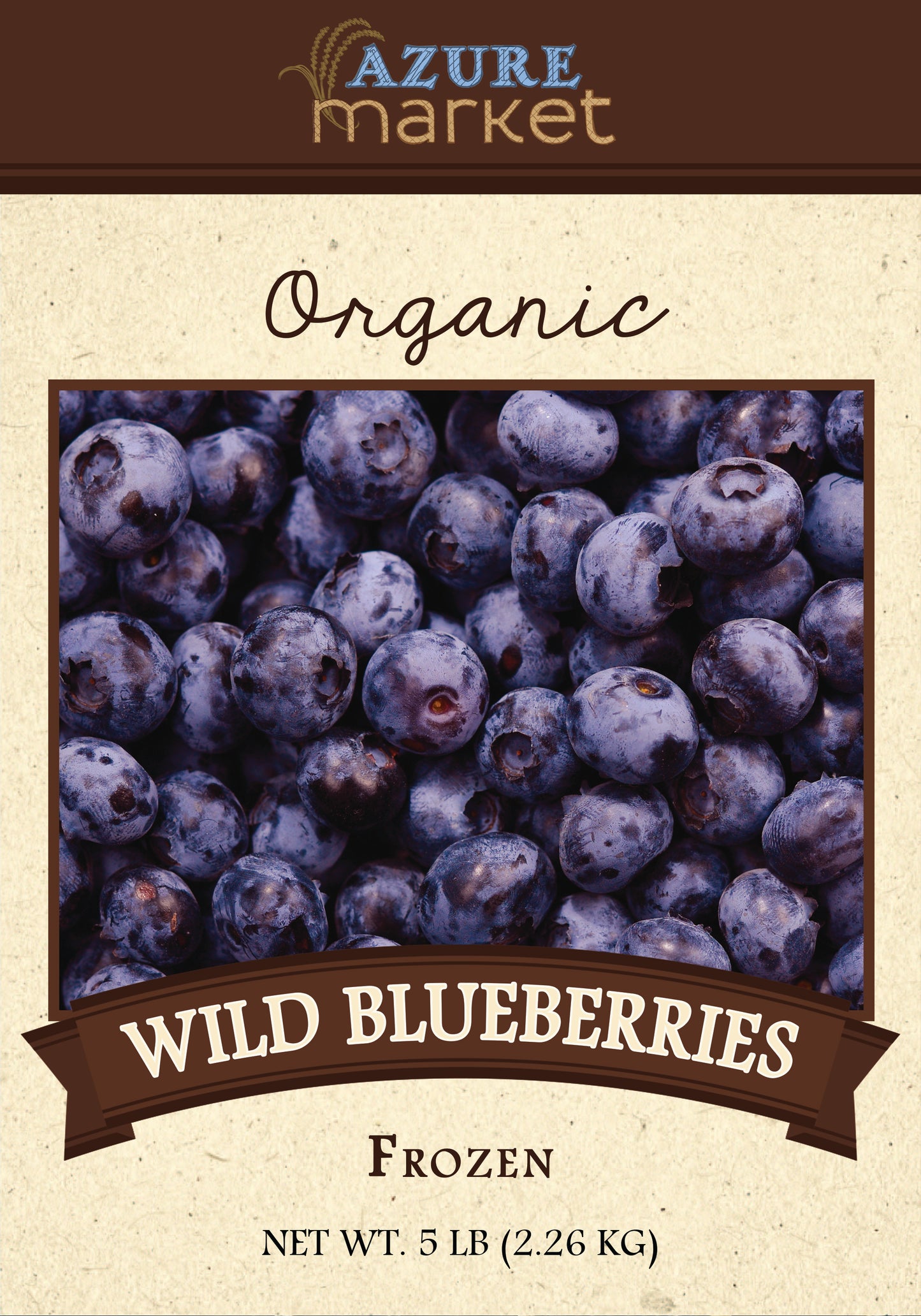 Wild Blueberries, Frozen, Organic