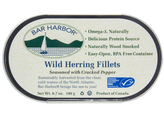 Wild Herring with Cracked Pepper, Fillets