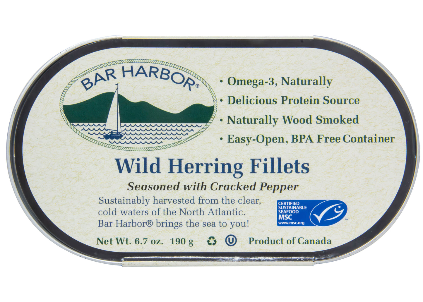 Wild Herring with Cracked Pepper, Fillets