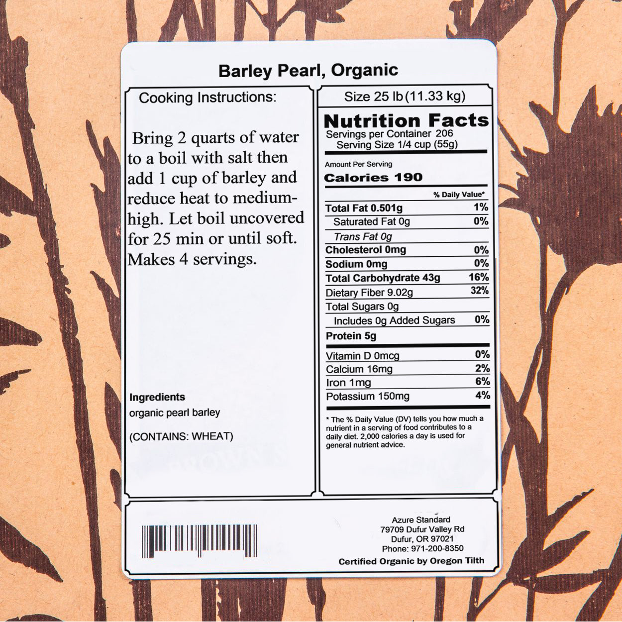 Barley Pearl, Organic
