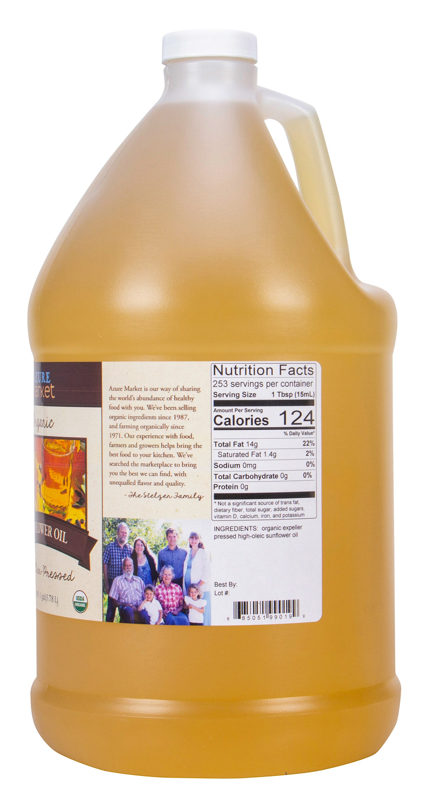 Sunflower Oil, Expeller Pressed, Organic