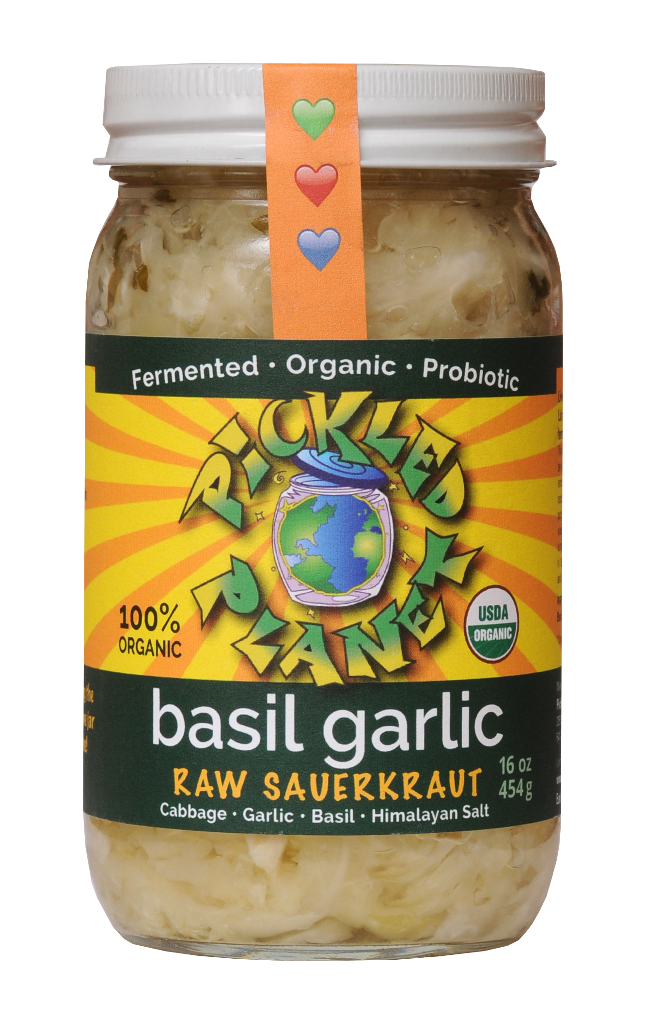 Sauerkraut, Raw, Basil Garlic