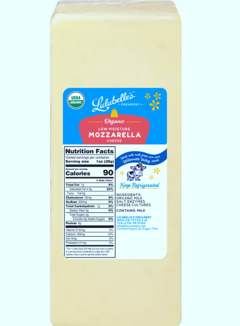 Mozzarella Cheese, A2, Organic