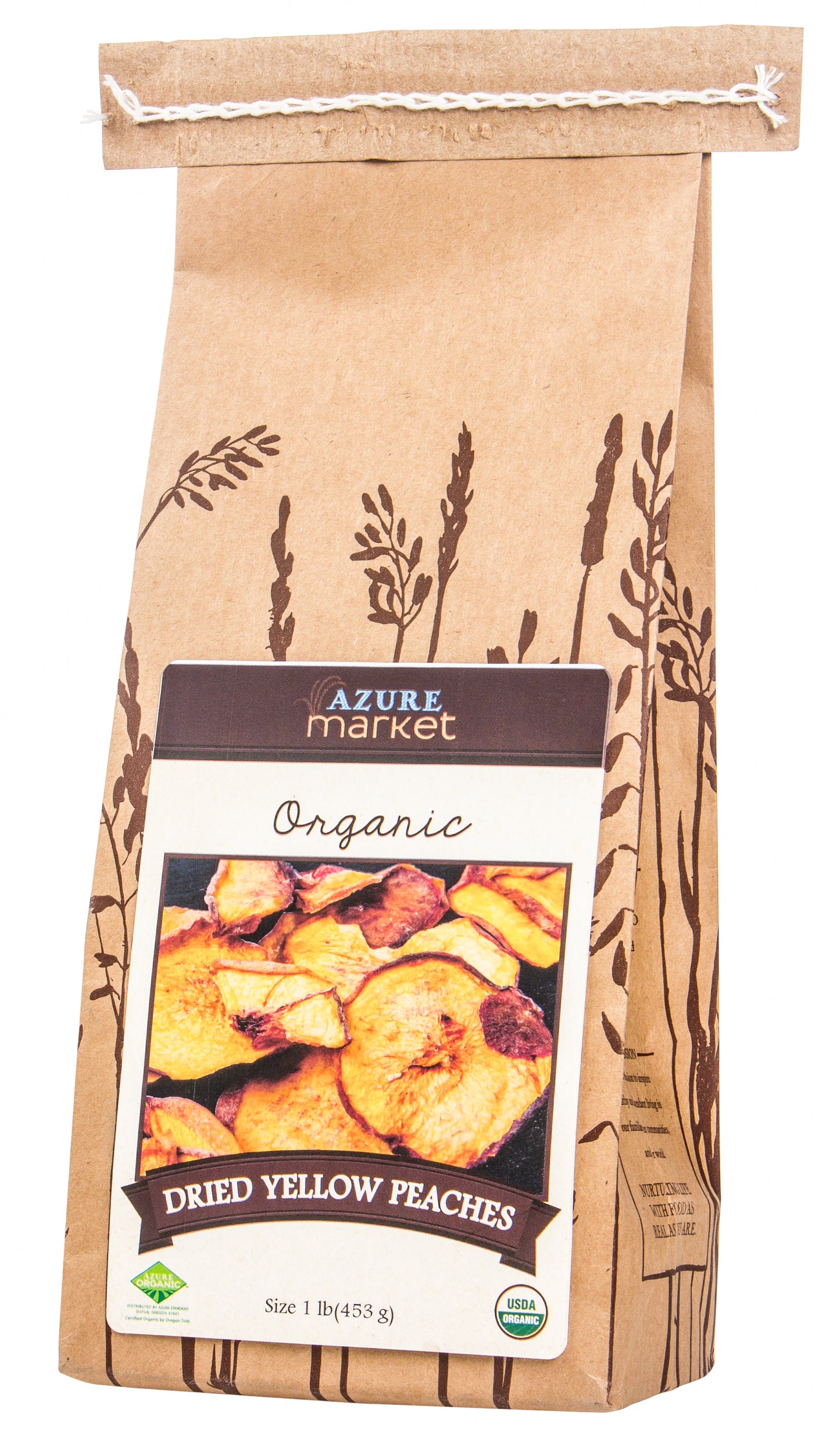 Peaches, Yellow, Dried, Organic