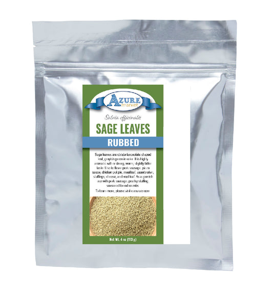 Sage Leaves, Rubbed