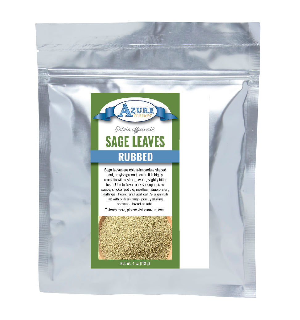 Sage Leaves, Rubbed