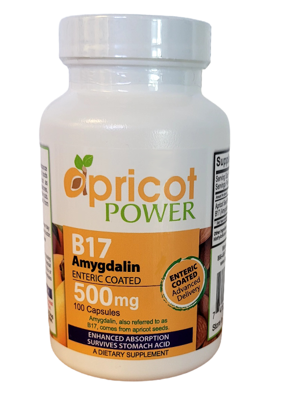 B17  Amygdalin Enteric Coated, 500mg Capsules