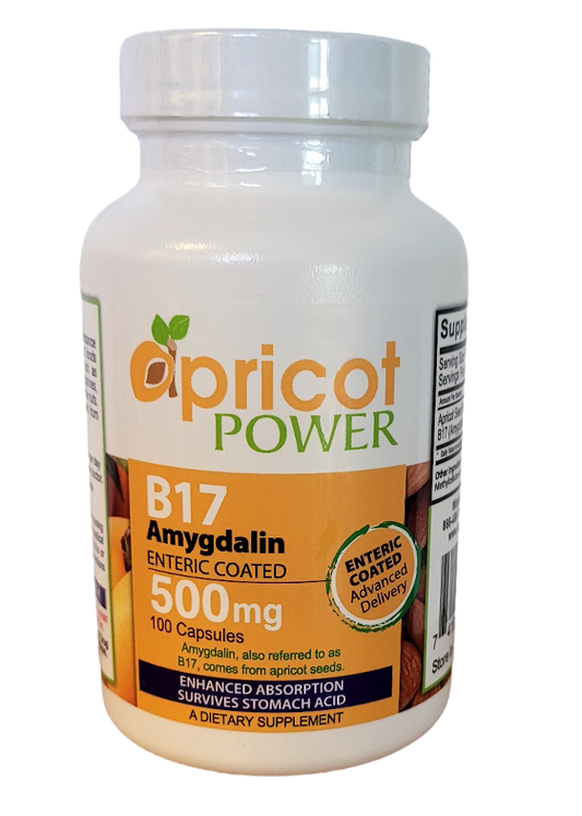 B17  Amygdalin Enteric Coated, 500mg Capsules
