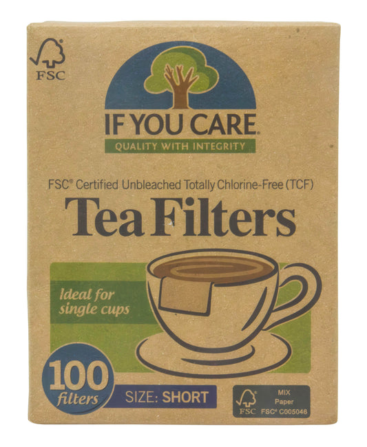 Tea Filters, Short, Unbleached