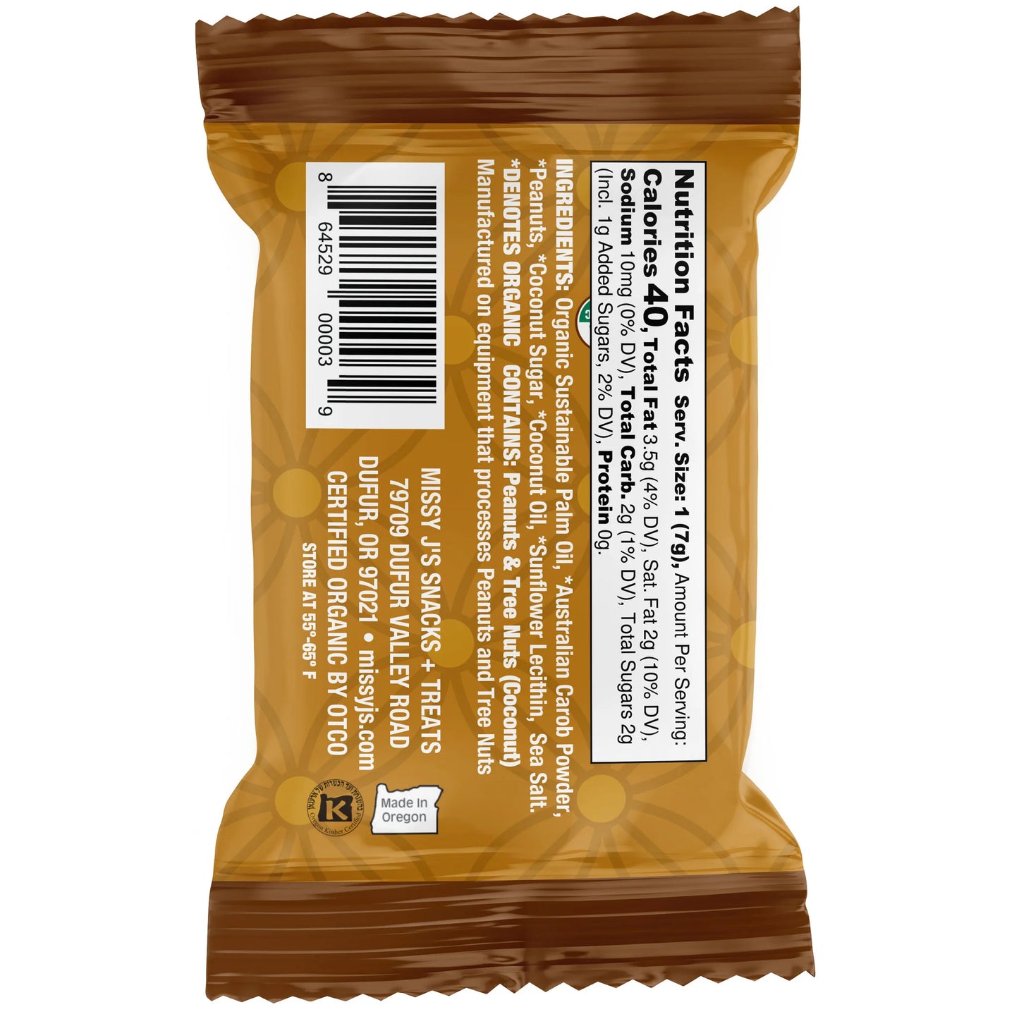Carob Peanut Butter Mini Bites, Organic