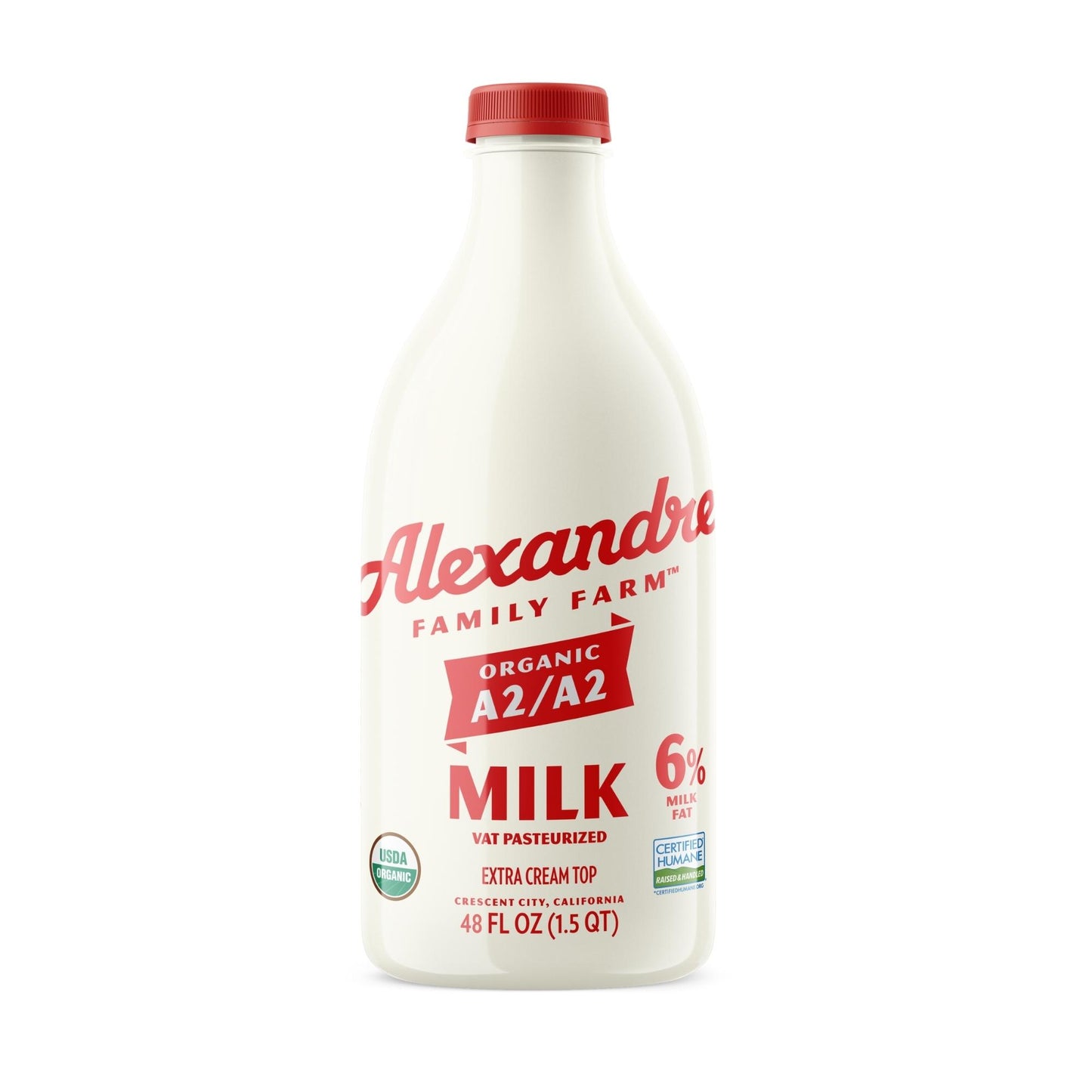 Whole Milk, A2, 6%, Pasture Raised, Organic