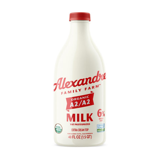 Whole Milk, A2, 6%, Pasture Raised, Organic